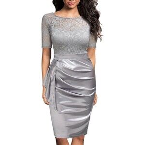 Mmondschein Short Sleeve Sheath Pencil Business Dress Sz M